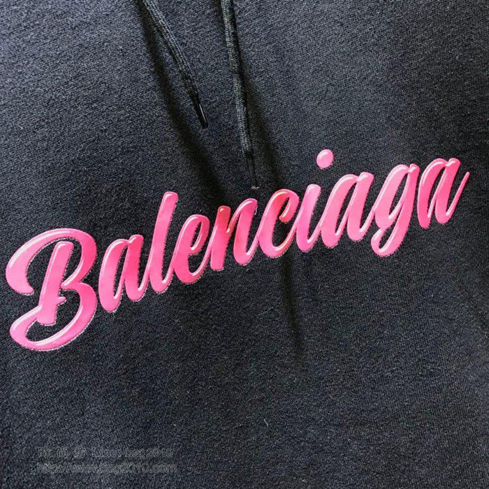 Balenciaga 19/20FW新款 最高品質 深藍色 巴黎世家連帽套頭衛衣  tzy2376